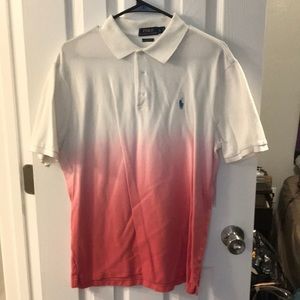 White and pink Large Polo shirt!